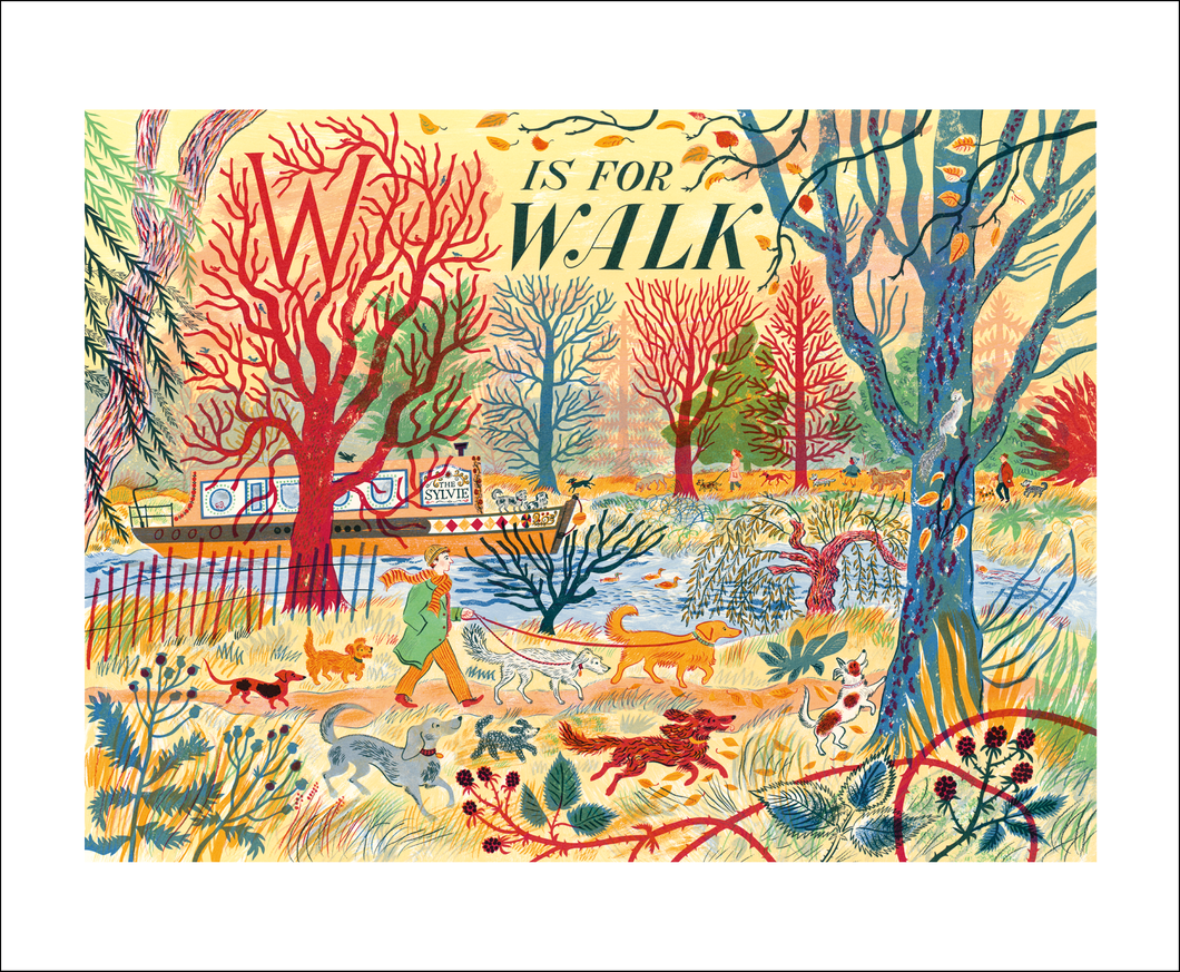 Art Angels | W is for Walk Card by Emily Sutton