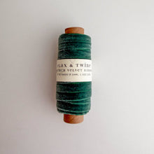 Load image into Gallery viewer, Velvet Ribbon 3/8" 10 Yards | Flax &amp; Twine
