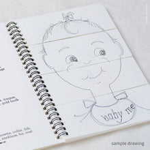 Load image into Gallery viewer, My Book of Faces Four-Panel Sketchbook | Inkello Letterpress