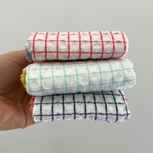 Load image into Gallery viewer, fort &amp; field | 100% cotton waffle square bright fringe kitchen dishcloth