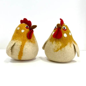 Felt Roosters | The Winding Road