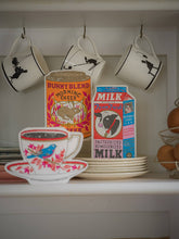 Load image into Gallery viewer, Birdy Tea Cup Cut-Out Greeting Card | Archivist Gallery