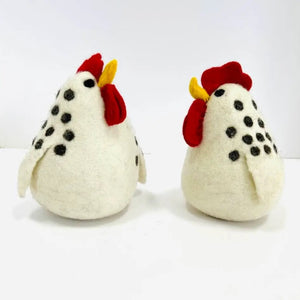Felt Roosters | The Winding Road