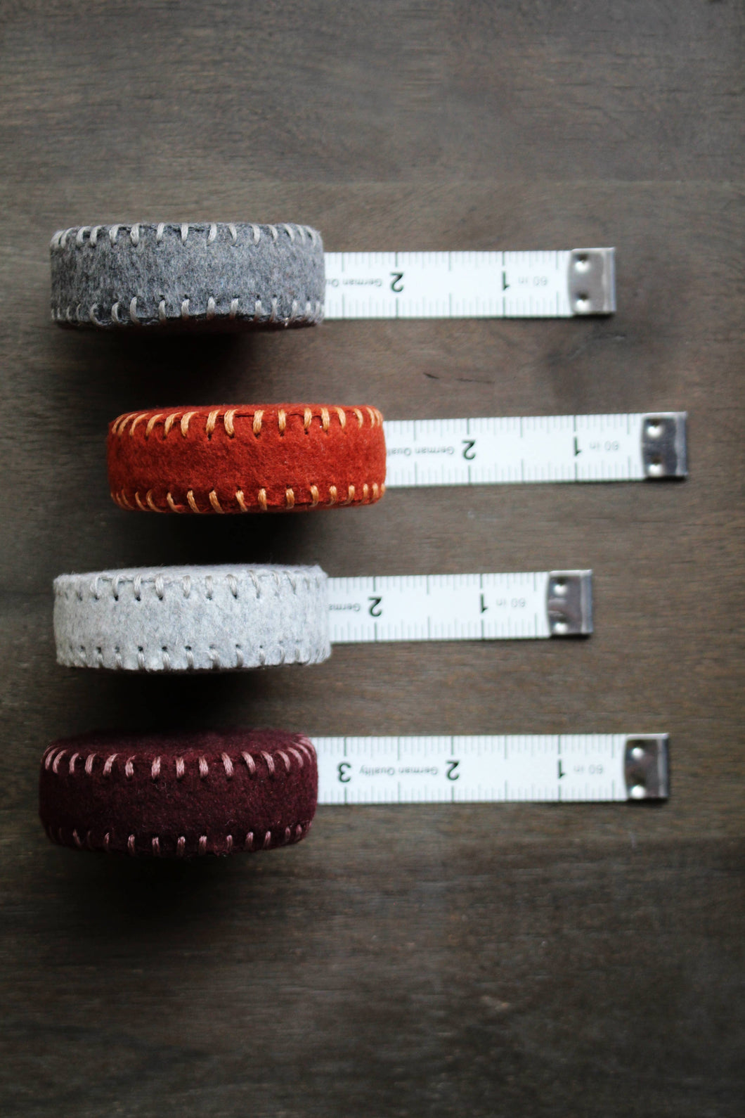 Hand-Stitched Woolen Tape Measures | NNK Press