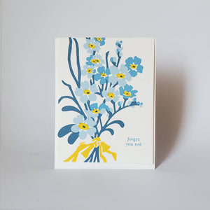 Little Green - Forget You Not Sympathy Card / Thinking of You Greeting Card
