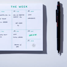 Load image into Gallery viewer, Small Weekly Desk Planner Notepad | Case Study