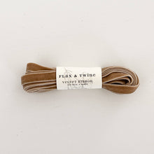 Load image into Gallery viewer, Velvet Ribbon 3/8” (3yds) | Flax &amp; Twine