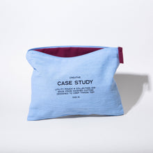 Load image into Gallery viewer, Washed Cotton Zipper Pouch Robin's Egg | Case Study