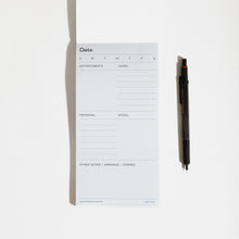Load image into Gallery viewer, Daily Task Notepad Planner in White/Grey | Case Study