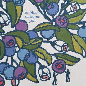 Little Green - So Blue Without You Friendship Thinking of You Greeting Card