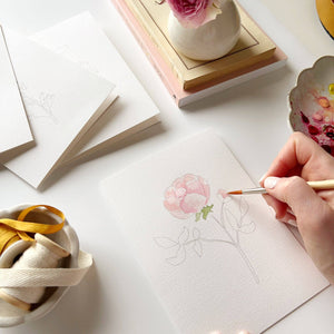 Garden Flowers Paintable Cards | Emily Lex Studio