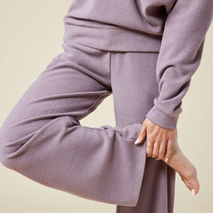 Softies | Vintage Velvet Raglan Crew Neck with Pintuck Wide Leg Pant