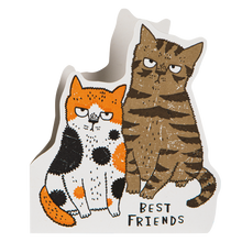 Load image into Gallery viewer, Grumpy Cats Cut-Out Greeting Card | Archivist Gallery