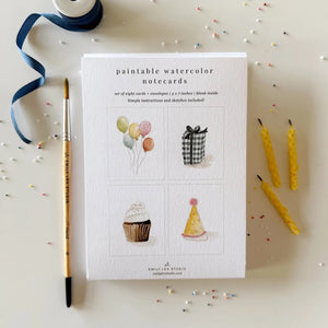 Paintable Notecards | Emily Lex Studio