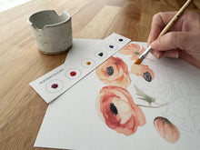 Load image into Gallery viewer, All-In-One Watercolor Kit - Ranunculus Blooms | Breathe People