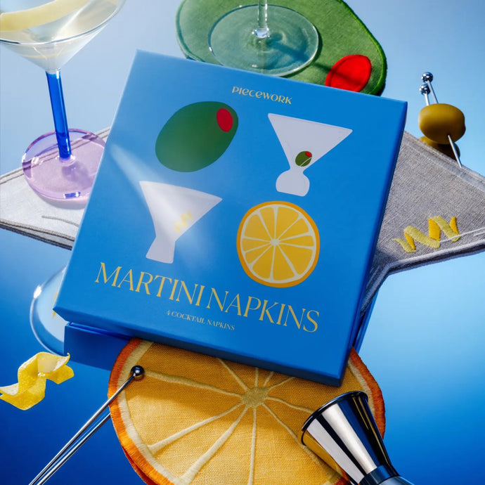 Martini Cocktail Napkins - Set Of 4 | Piecework Puzzles