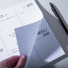 Load image into Gallery viewer, Large Weekly Desk Planner Notepad | Case Study