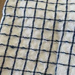 fort & field | 100% cotton waffle square bright fringe kitchen dishcloth