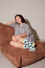 Load image into Gallery viewer, Panhandle Classic Dot Crew Socks — Mist | Hooray Sock Co.