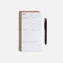 Load image into Gallery viewer, Daily Task Notepad Planner in White/Grey | Case Study