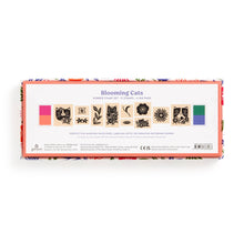 Load image into Gallery viewer, Blooming Cats Rubber Stamp Set | Galison