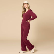 Load image into Gallery viewer, Softies | Vintage Velvet V-Neck with Wide Leg Pant