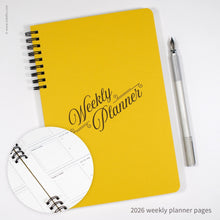 Load image into Gallery viewer, Script Design Weekly Planner | Inkello Letterpress
