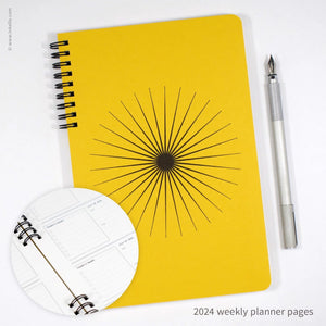 Big Burst Weekly Planner | Inkello Letterpress