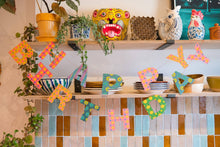 Load image into Gallery viewer, Bright Happy Birthday Sewn Garland | East End Press