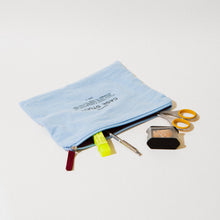 Load image into Gallery viewer, Washed Cotton Zipper Pouch Robin's Egg | Case Study