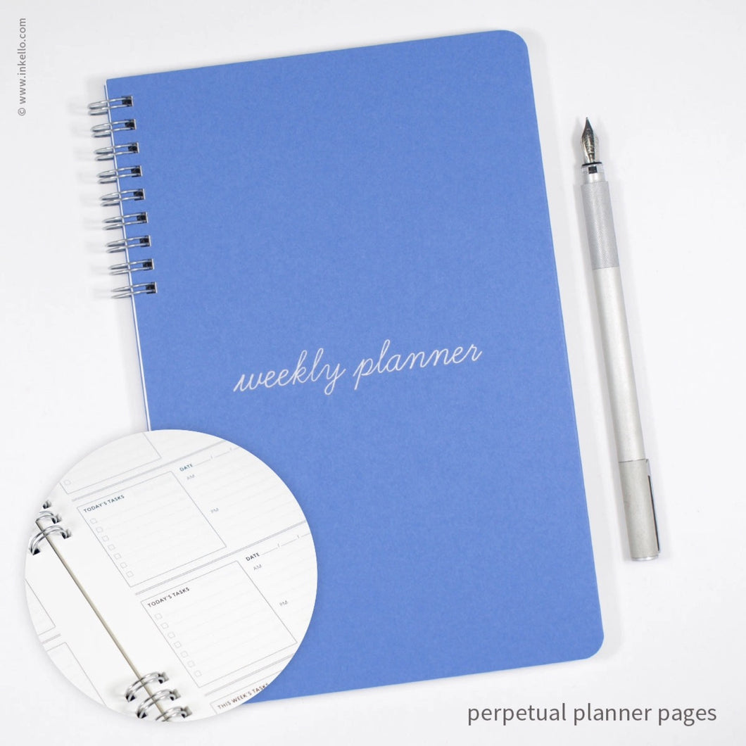 Cursive Design Weekly Planner | Inkello Letterpress