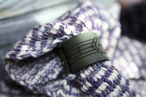 Art Deco Leather Shawl Cuff with Bronze Stud for Knitwear | Sunrise Grove