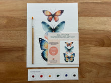 Load image into Gallery viewer, All-In-One Beginner Watercolor Kit - Butterflies | Breathe People