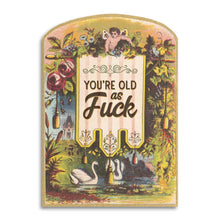 Load image into Gallery viewer, Bad Betty Greeting Co. - You’re Old as Fuck - Vintage Birthday Card