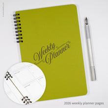 Load image into Gallery viewer, Script Design Weekly Planner | Inkello Letterpress