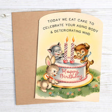 Load image into Gallery viewer, Bad Betty Greeting Co. - Today We Eat Cake - Funny Birthday Card