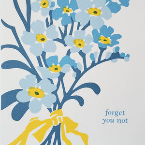 Little Green - Forget You Not Sympathy Card / Thinking of You Greeting Card
