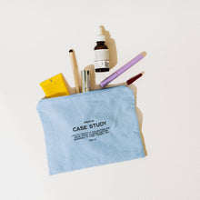 Load image into Gallery viewer, Washed Cotton Zipper Pouch Robin's Egg | Case Study
