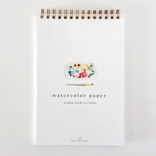 Load image into Gallery viewer, Spiral Watercolor Paper Pad | Emily Lex Studio