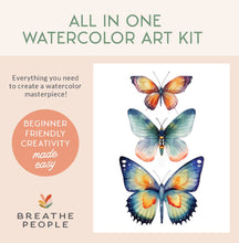 Load image into Gallery viewer, All-In-One Beginner Watercolor Kit - Butterflies | Breathe People