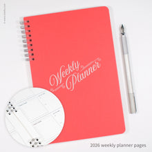 Load image into Gallery viewer, Script Design Weekly Planner | Inkello Letterpress