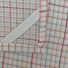 Load image into Gallery viewer, fort &amp; field | 100% cotton cranberry plaid kitchen dishcloths - set of 2