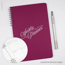 Load image into Gallery viewer, Script Design Weekly Planner | Inkello Letterpress