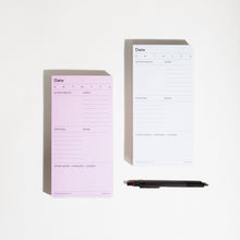 Load image into Gallery viewer, Daily Task Notepad Planner in White/Grey | Case Study