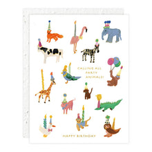 Load image into Gallery viewer, Animal Party - Birthday Card | Seedlings