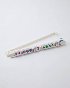 Oh My Mahjong | White Acrylic Rack and Pusher Set