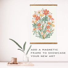 Load image into Gallery viewer, Wildflowers Meditative Art Paint by Number Kit | Breathe People