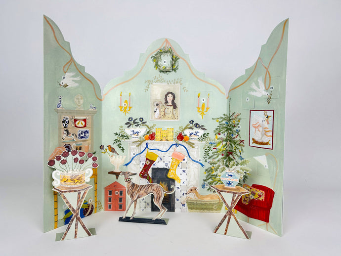 Art Angels | Festive Dutch Gable Advent Calendar by Polly Fern