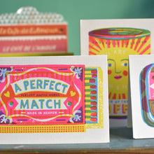 Load image into Gallery viewer, A Perfect Match A6 Card | The Printed Peanut Homeware &amp; Stationery