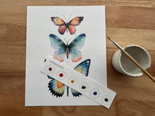 Load image into Gallery viewer, All-In-One Beginner Watercolor Kit - Butterflies | Breathe People